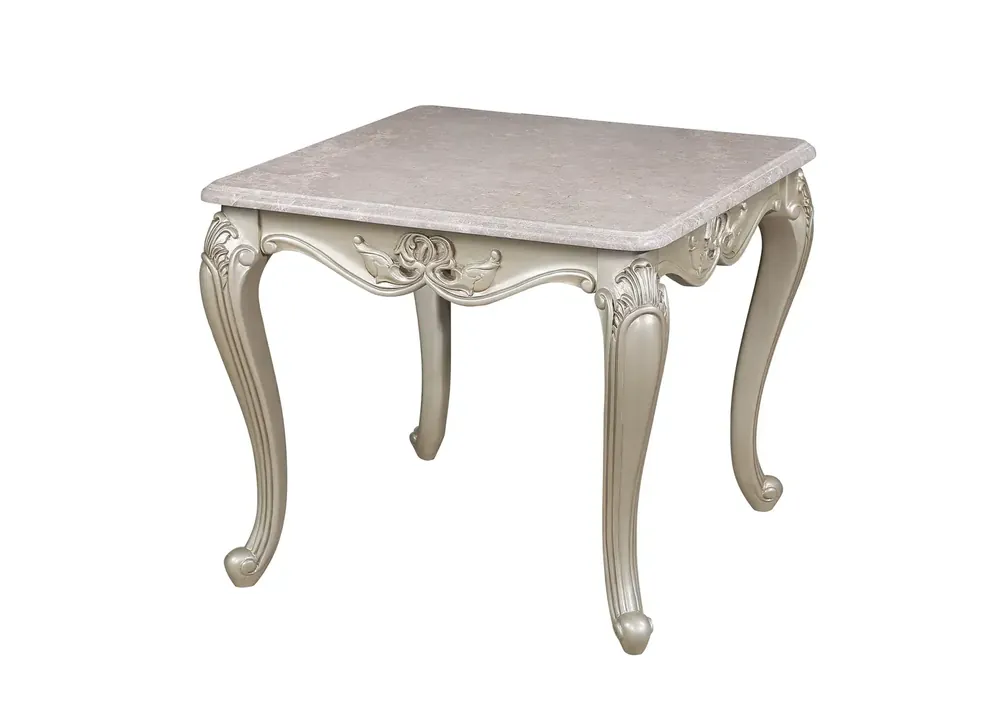 New Classic Monique Pearl Silver End Table