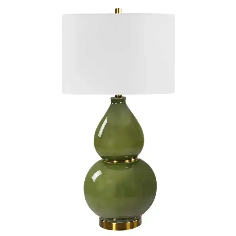 Uttermost Green Gourd Table Lamp
