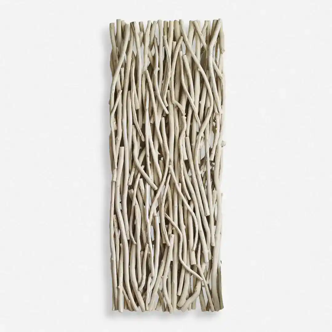 Uttermost Gathered Teak Wood Wall Decor