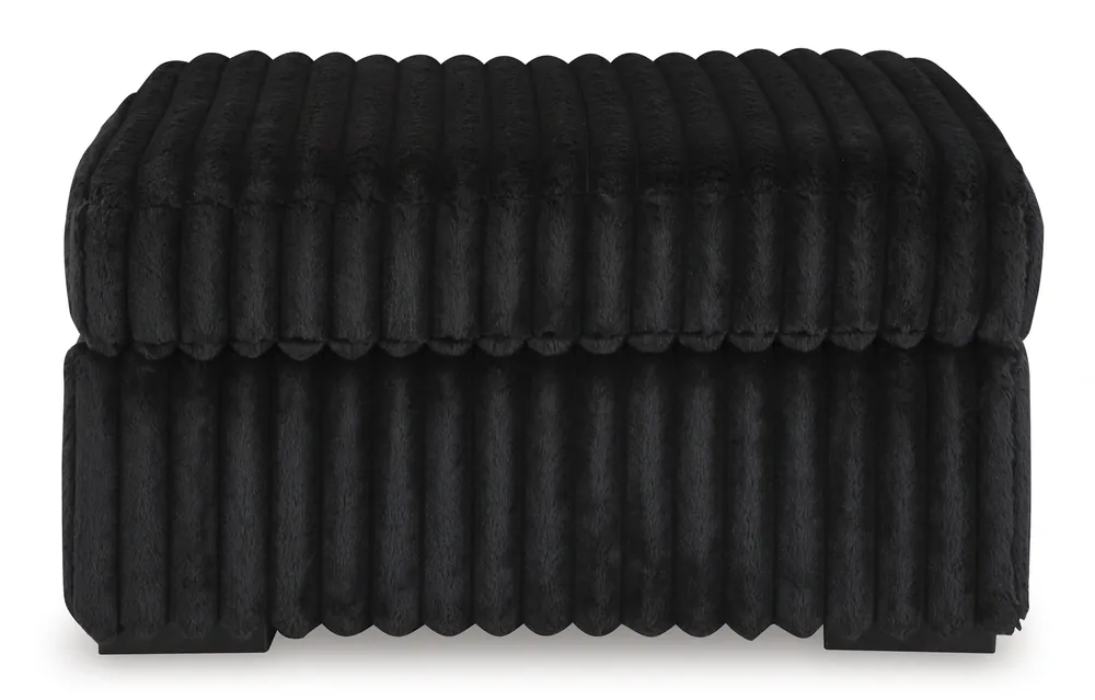 Ashley Midnight Madness Onyx Oversized Accent Ottoman