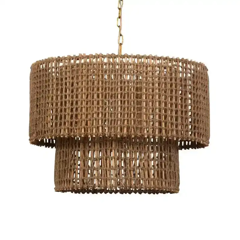 Uttermost Biswas 1-Light Jute Pendant
