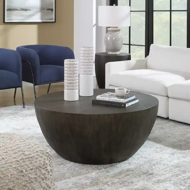 Uttermost Lark 42" Ebony Coffee Table