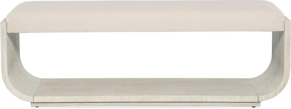 Hooker Furniture Modern Mood Diamond Boucle Bedroom Bench