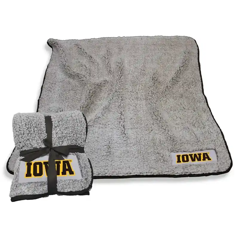 Logo Brands Iowa Hawkeyes Frosty Fleece Throw Blanket