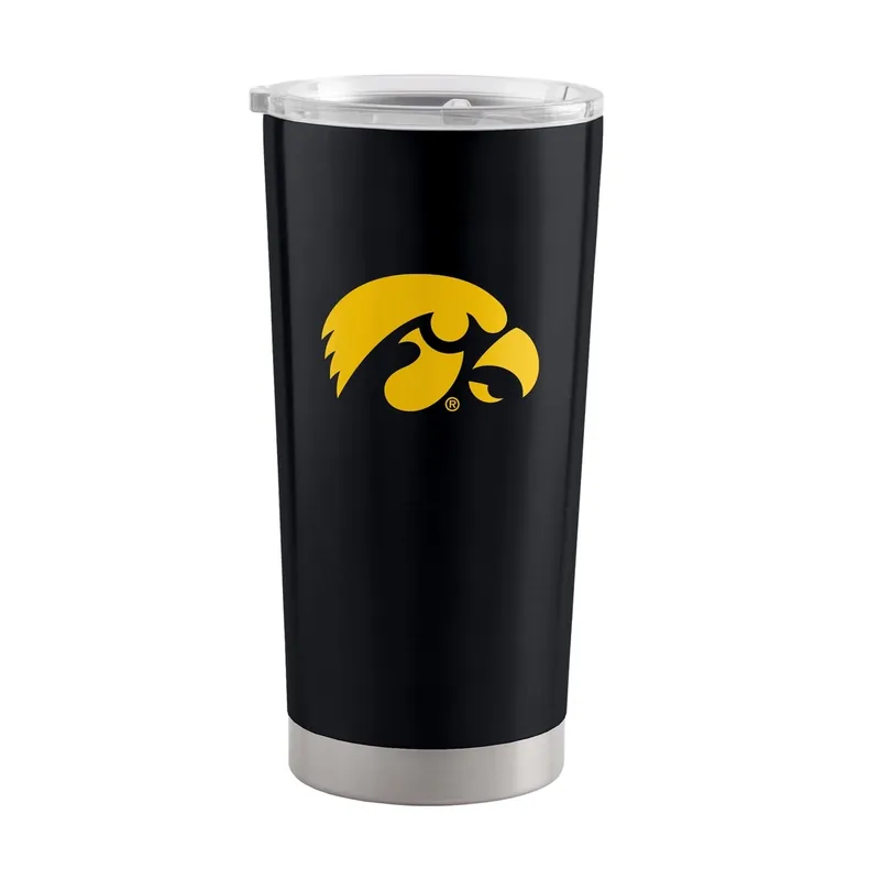 Logo Brands Iowa Hawkeyes 20-Ounce Stainless Steel Tumbler with Yellow Logo