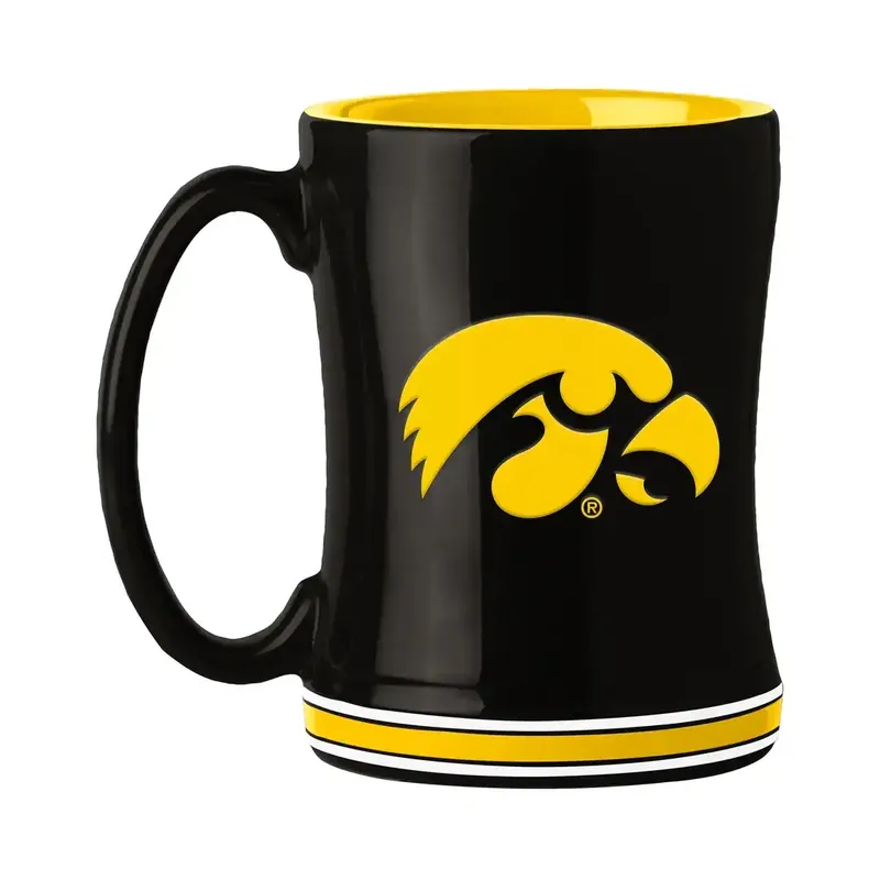 Logo Brands Iowa Hawkeyes 14-Ounce Relief Mug