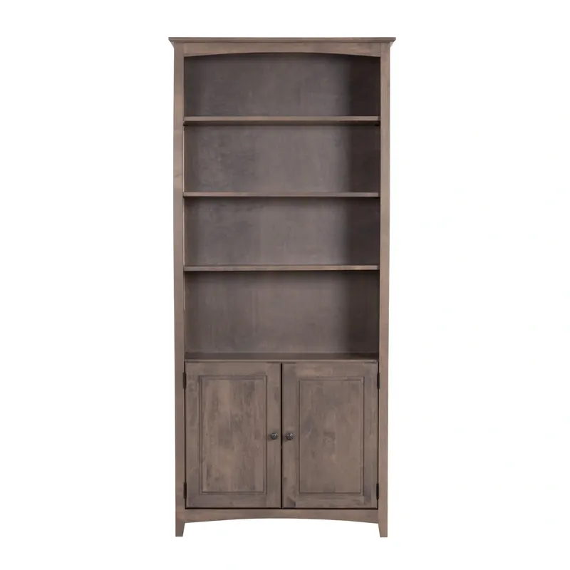 Archbold Furniture Modular Driftwood Bookcase with Doors