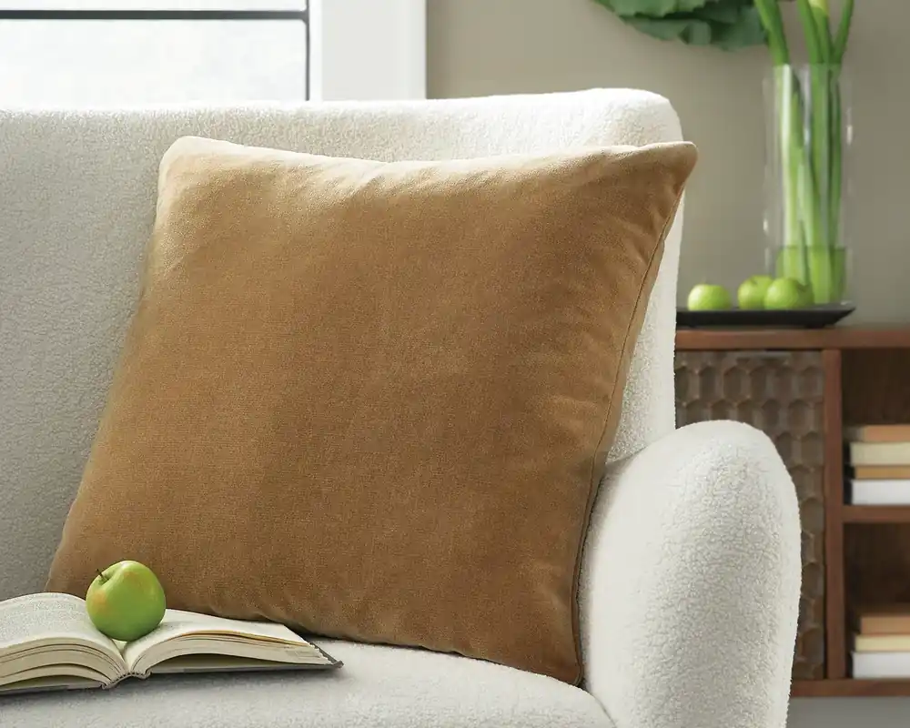 Ashley Jaxkins Throw Pillow in Camel - 24 x 24