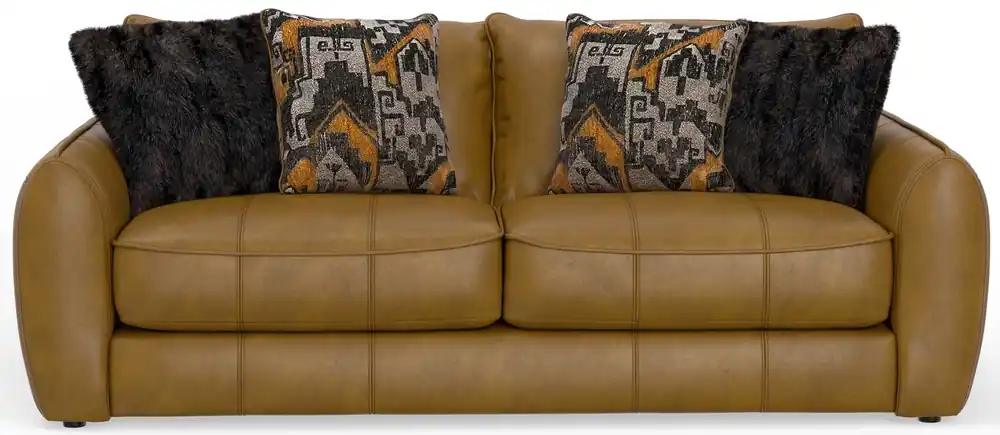 Jackson Corvara Caramel Leather Sofa