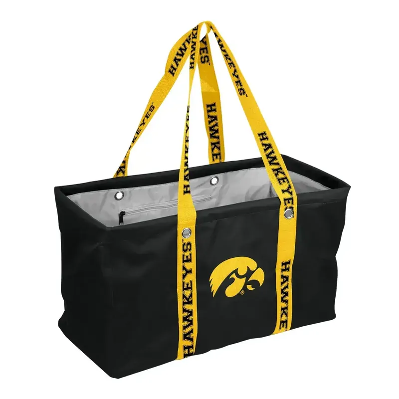 Logo Brands Iowa Hawkeyes Picnic Caddy with Dig Strap
