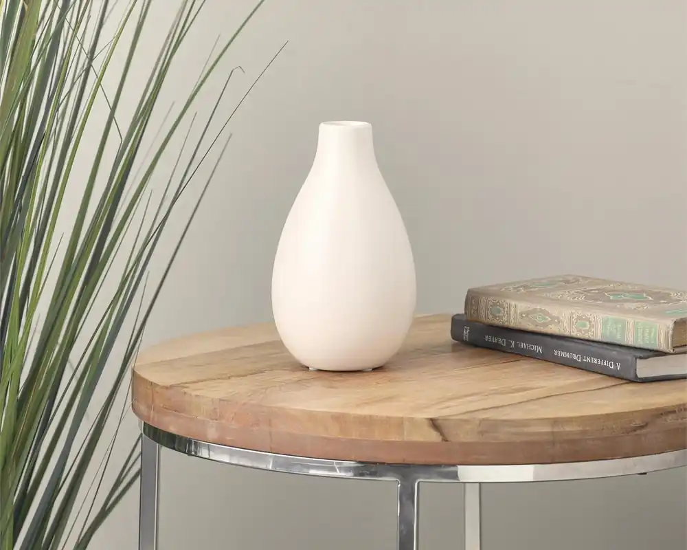 Deco Marché Ceramic Deco Vase in Cream - 4.2-Inch