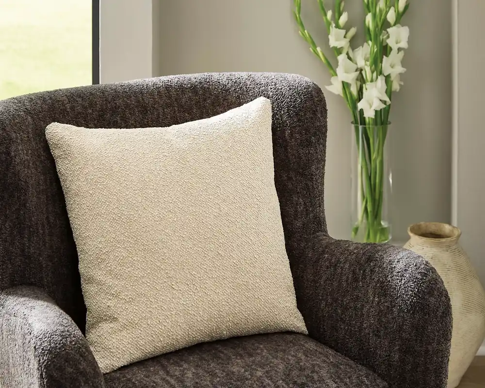 Ashley Macsen Throw Pillow in Tan - 24 x 24