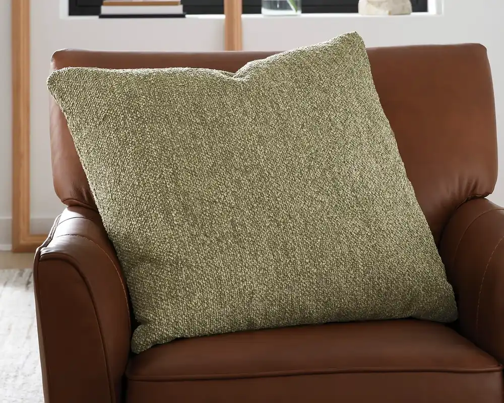Ashley Macsen Throw Pillow in Olive Green - 24 x 24