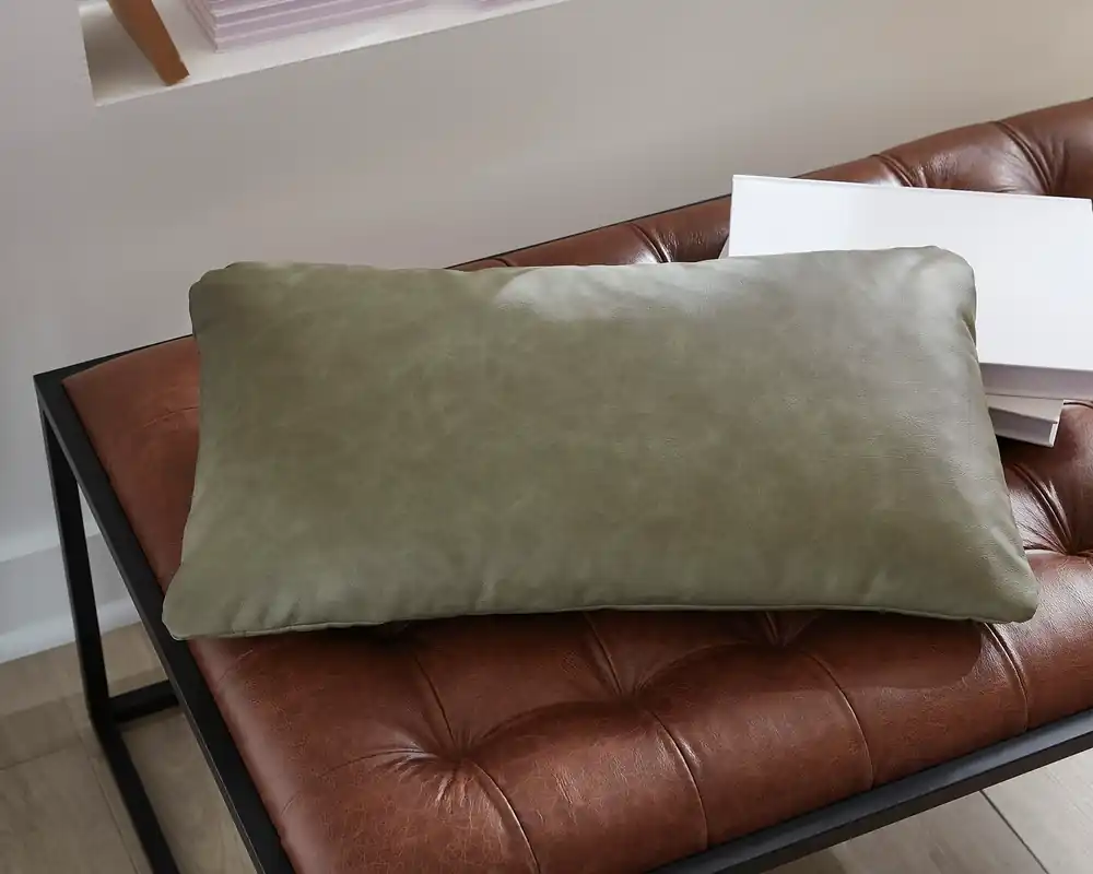Ashley Danvale Throw Pillow in Green - 14 x 26