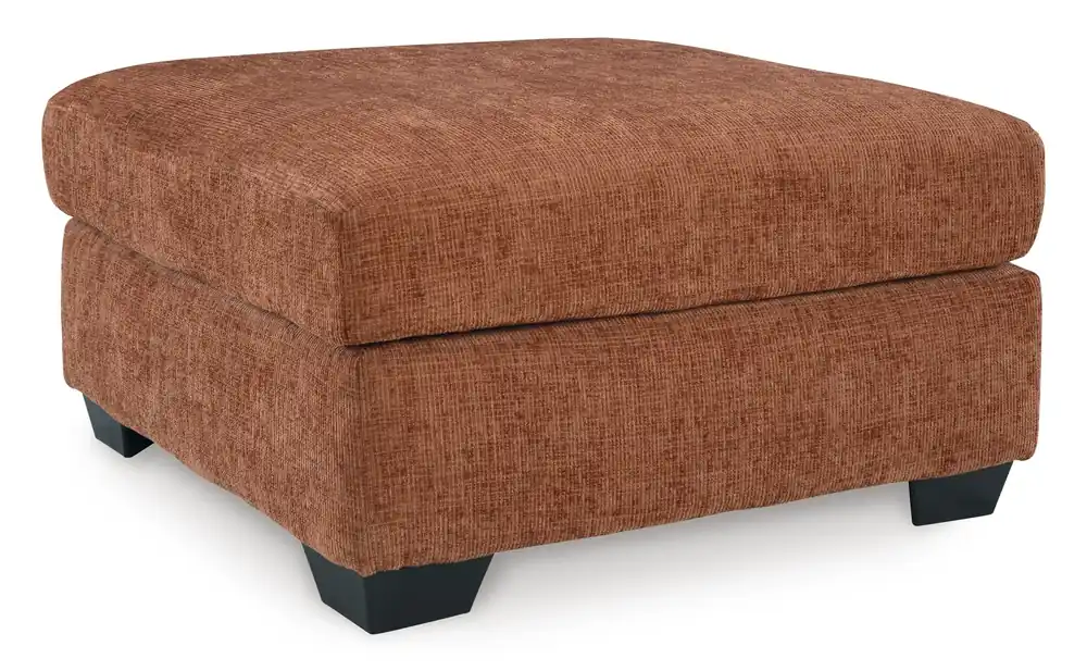 Ashley Aviemore Spice Orange Oversized Accent Ottoman