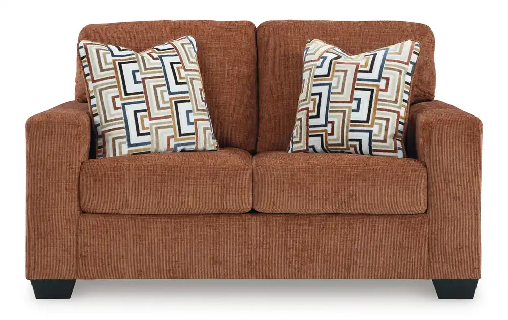 Ashley Aviemore Spice Orange Loveseat