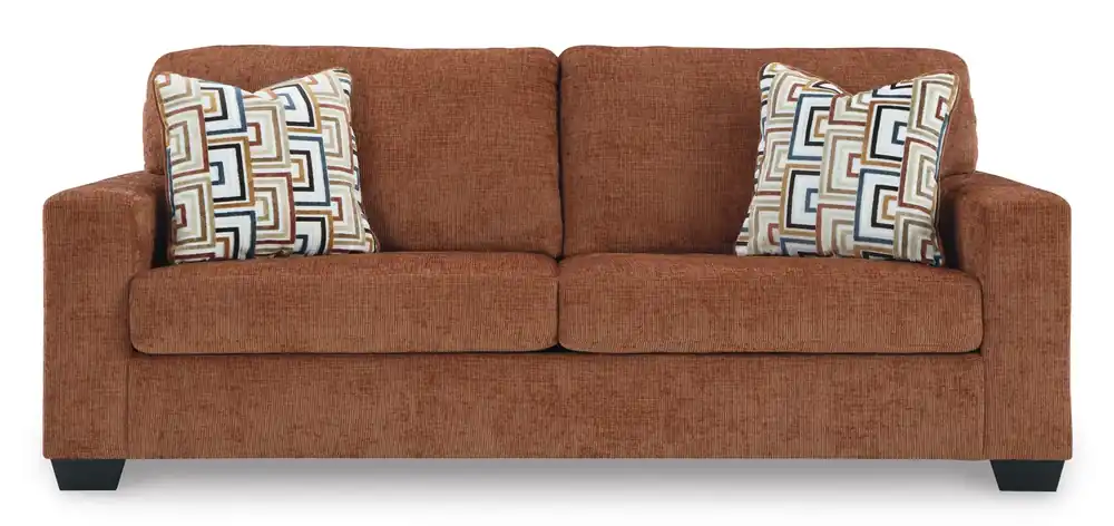 Ashley Aviemore Spice Orange Queen Sleeper Sofa