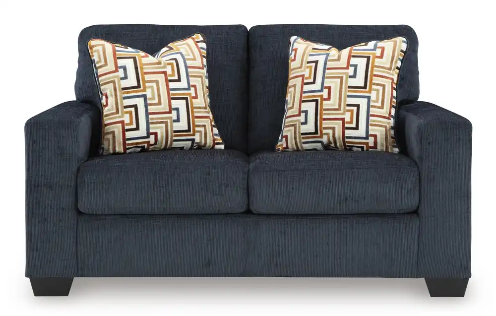Ashley Aviemore Ink Blue Loveseat
