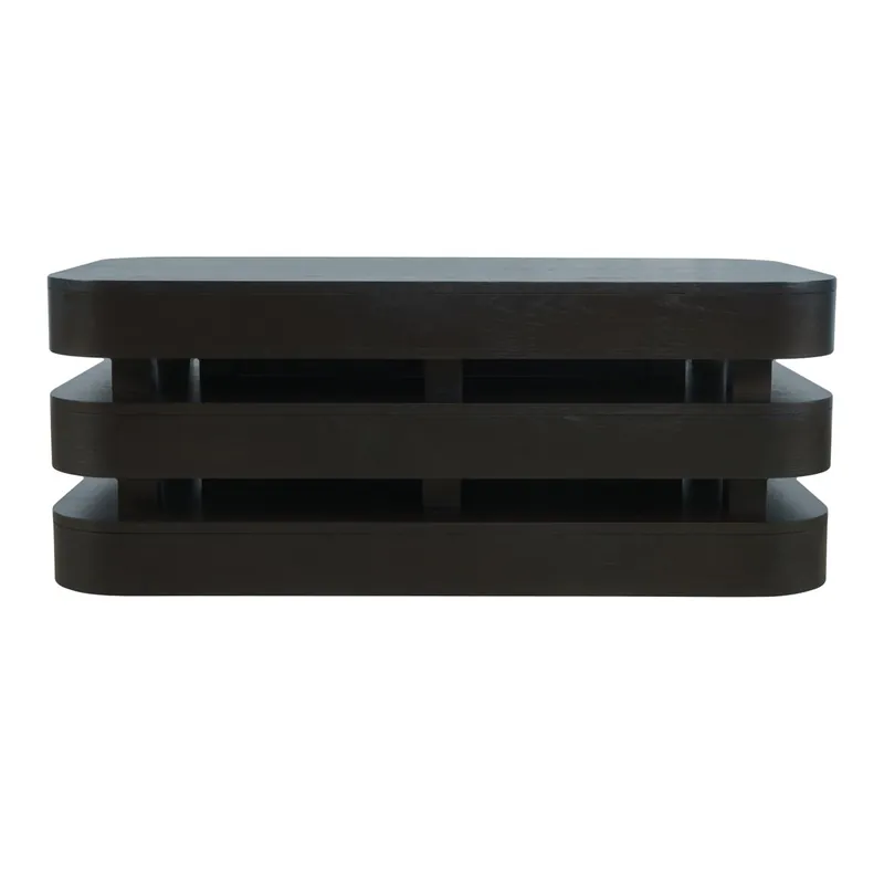 Jofran Brix Espresso Floating Sculpture Coffee Table