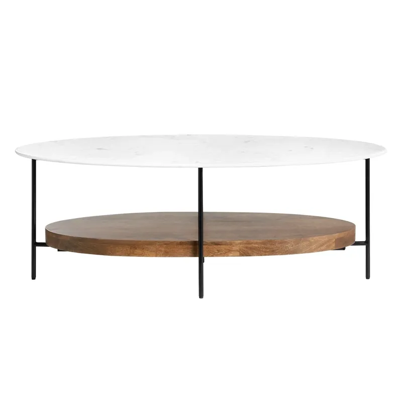 Crestview Collection Brewpub Oval Coffee Table