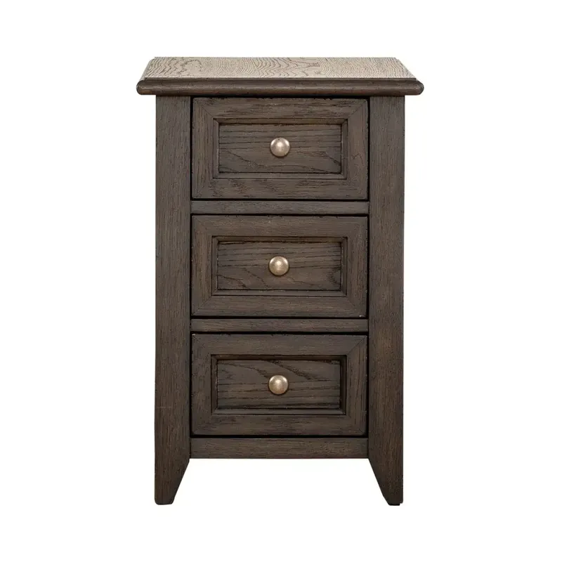Liberty Mill Creek Peppercorn 3-Drawer Chairside Table