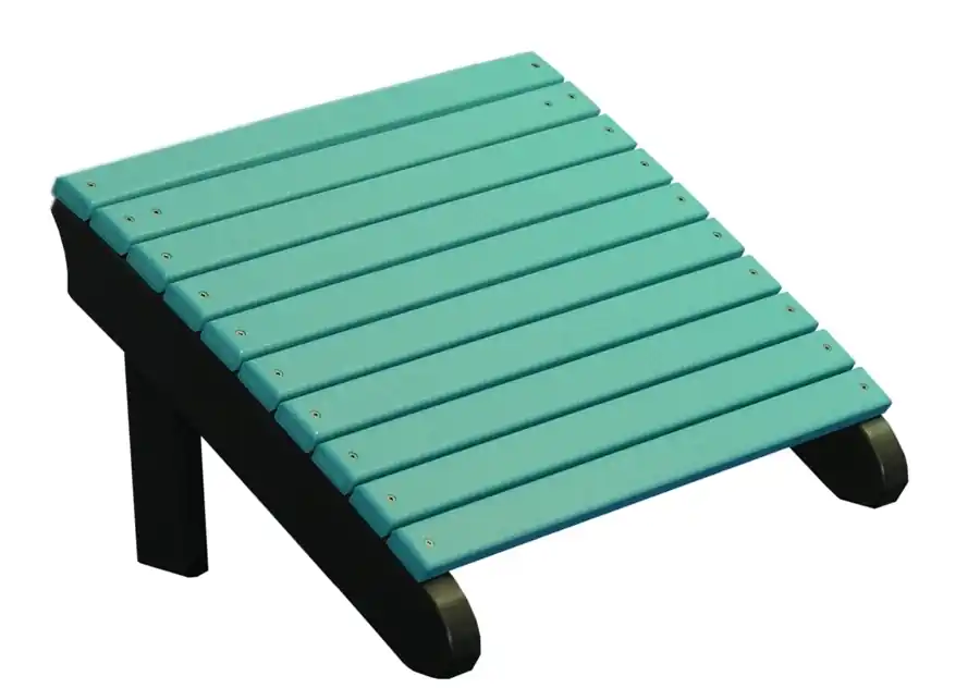 Amish Outdoors Deluxe Aruba/Black Adirondack Chair Footrest