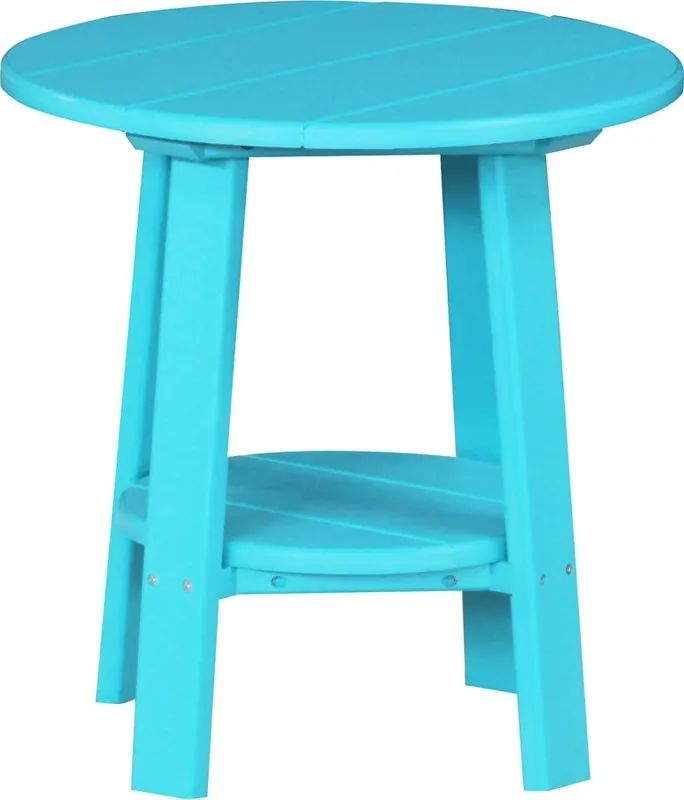 Amish Outdoors Deluxe 22-Inch Aruba Blue Side Table