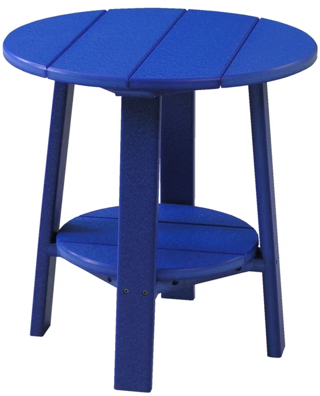 Amish Outdoors Deluxe 22-Inch Blue Side Table