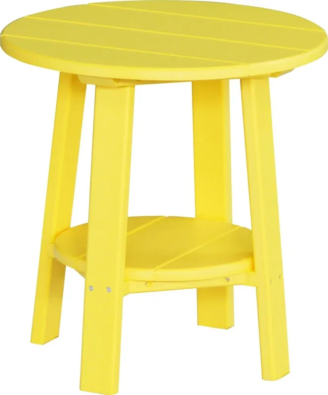 Amish Outdoors Deluxe 22-Inch Yellow Side Table