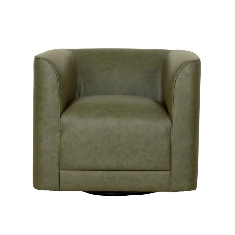 Emerald Home Whirlaway Olive Green Swivel Chair