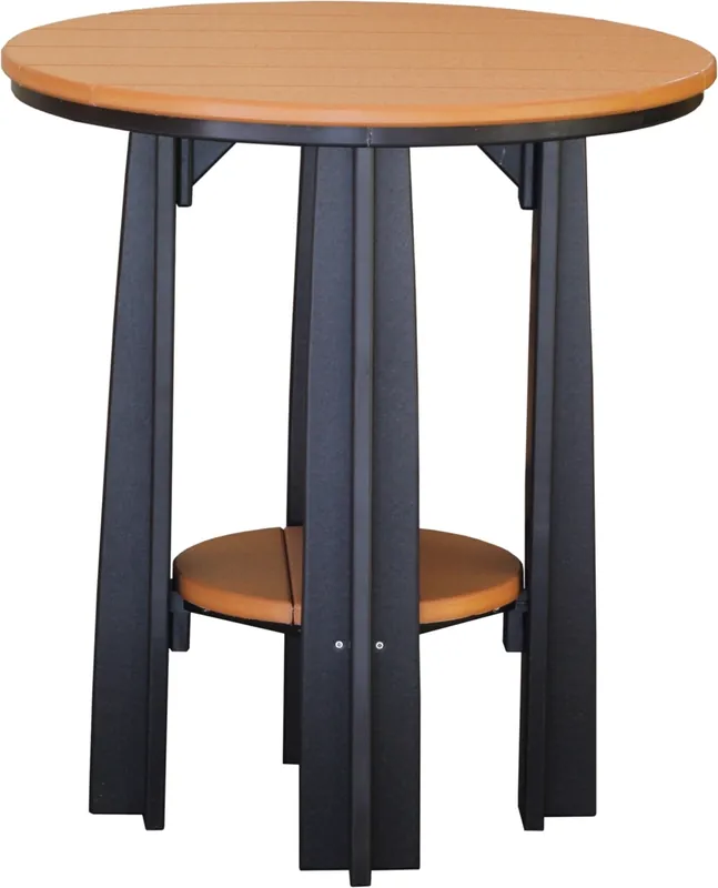 Amish Outdoors Cedar/Black Balcony Dining Table