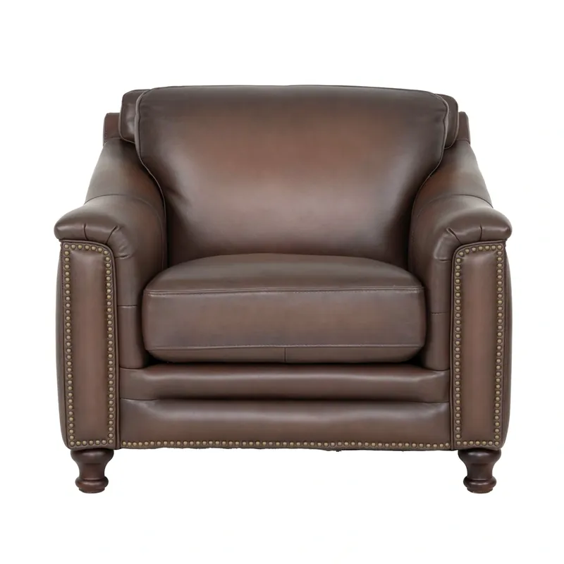 Hydeline Belfast Brown Leather Chair