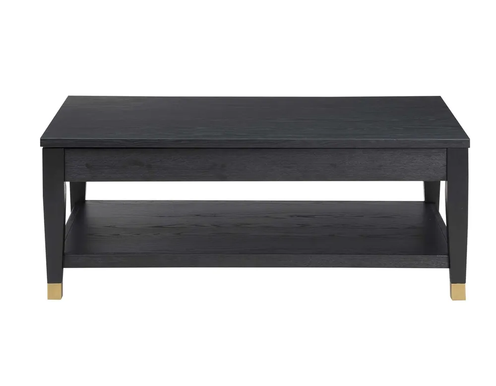 Steve Silver Yves Lift-Top Black Coffee Table