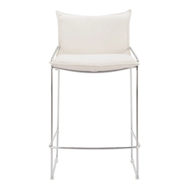 Zuo Modern Pola Collection Counter Stool White