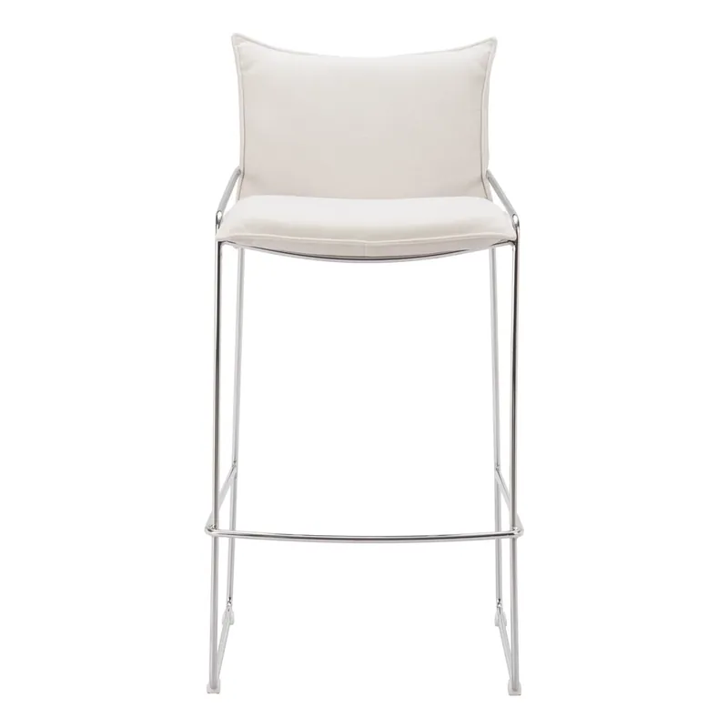 Zuo Modern Pola Collection Barstool White