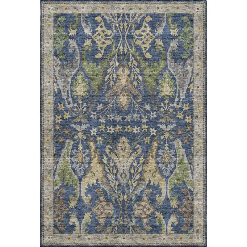 Dalyn Hatay Washable Rug in Navy - 8 x 10