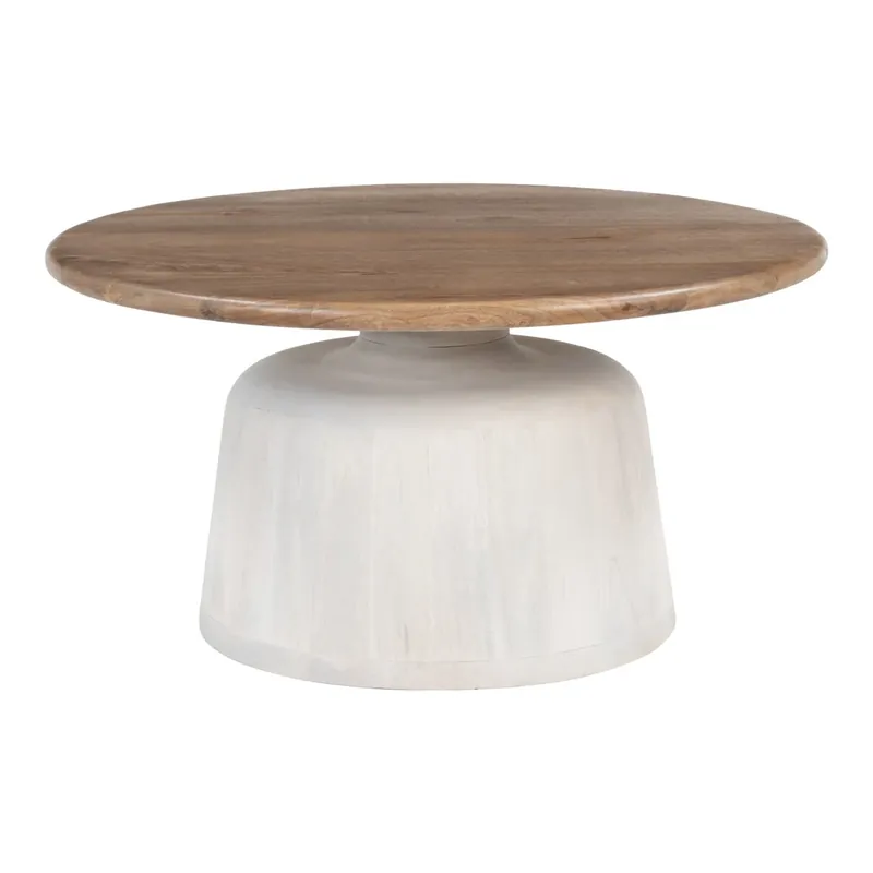 Zuo Modern Goblet Collection Coffee Table Brown/White
