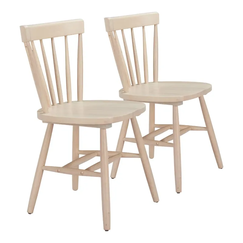 Zuo Modern Tyce Collection Dining Chairs Natural - Set of 2