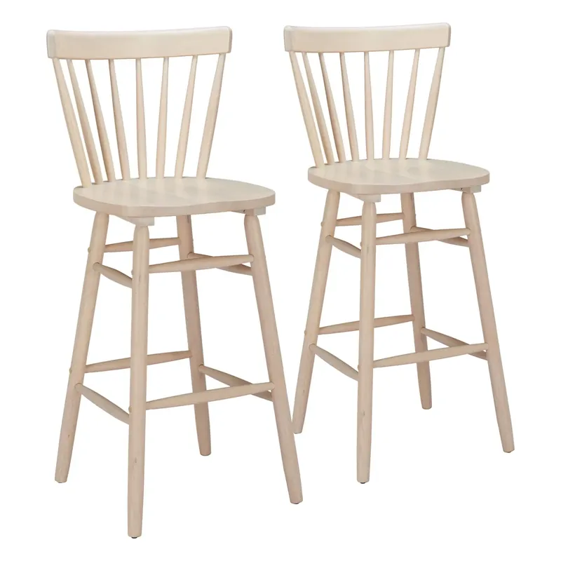 Zuo Modern Tyce Collection Barstools Natural - Set of 2