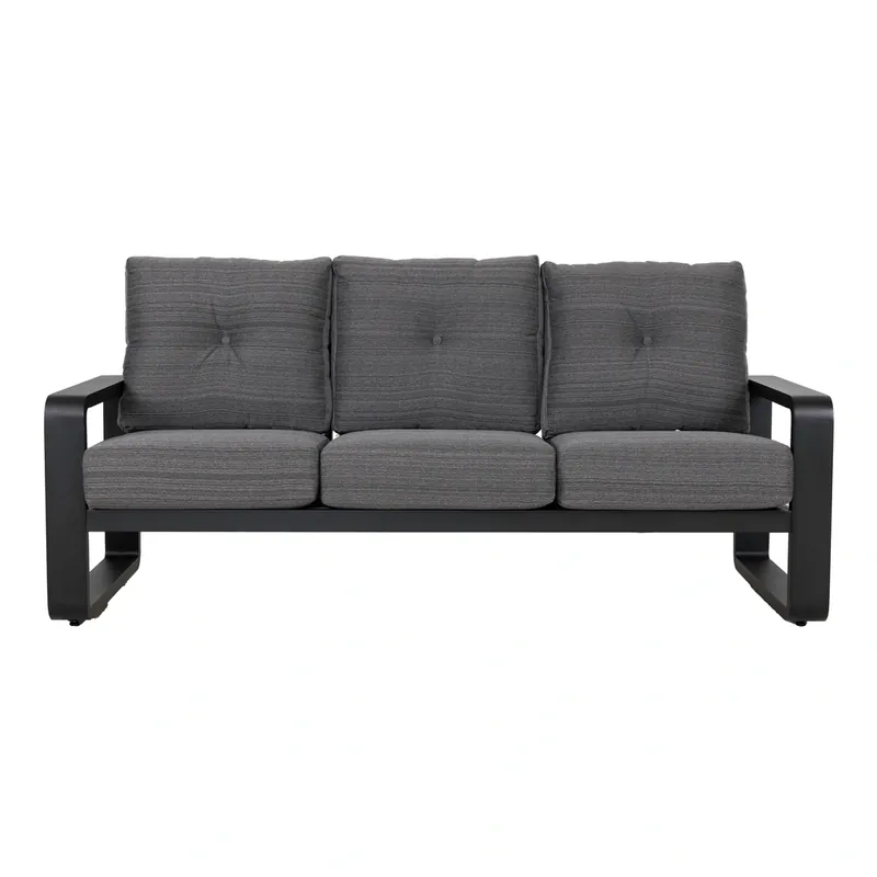 Woodard Vale Tussari Black Outdoor Sofa