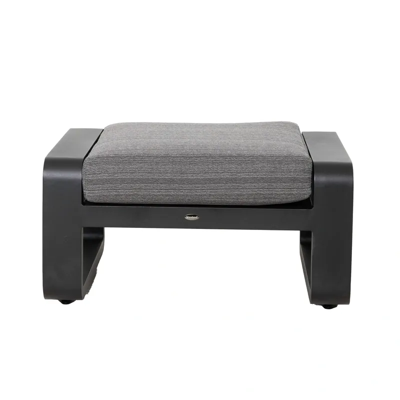 Woodard Vale Tussari Black Outdoor Ottoman