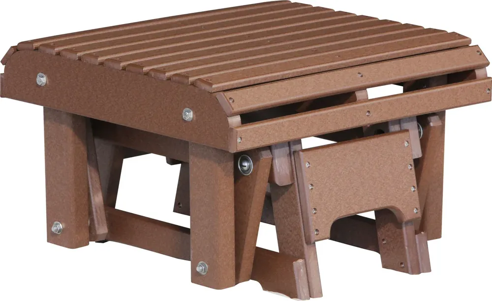 Amish Outdoors Classic Chestnut Adirondack Chair Gliding Footrest