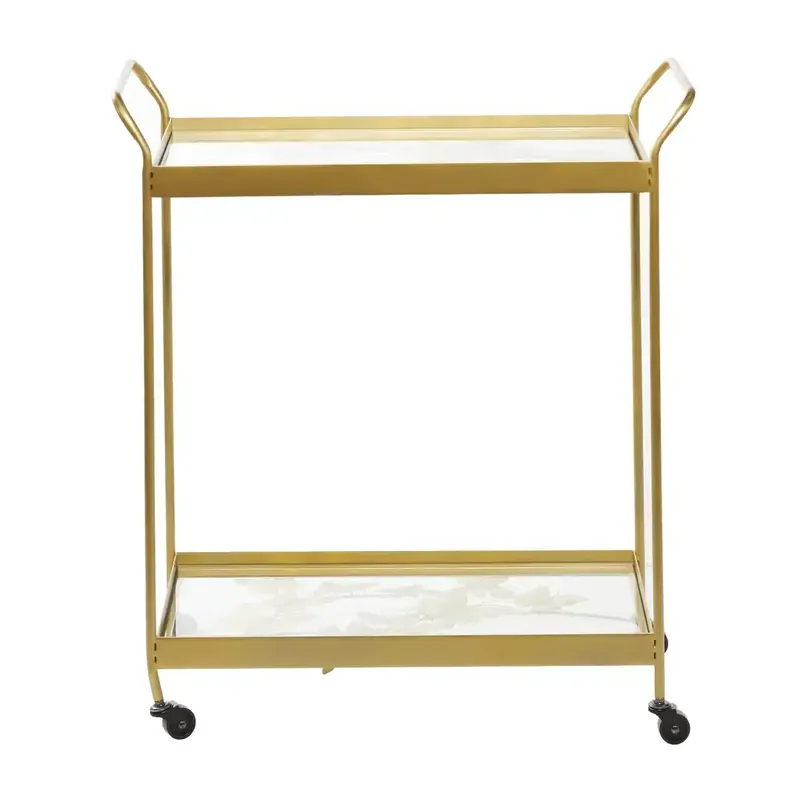 Deco Marché Golden Butterfly Bar Cart