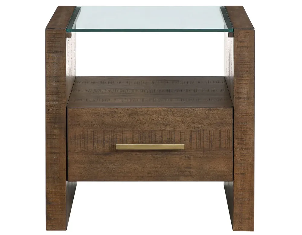 Steve Silver Garland Glass Top End Table