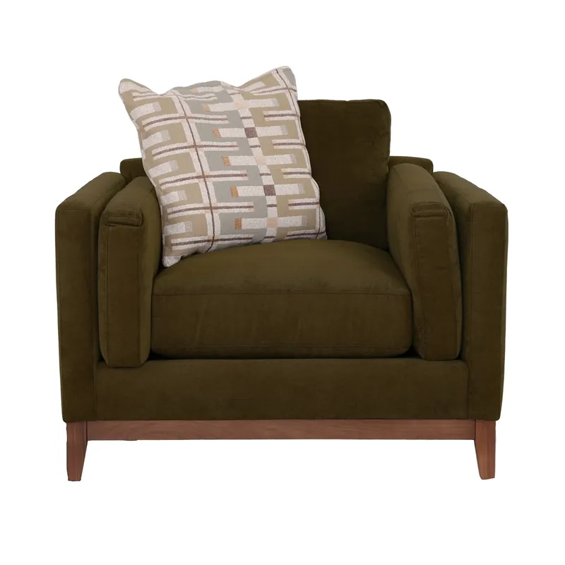 Jonathan Louis Kelsey Zayden Olive Arm Chair