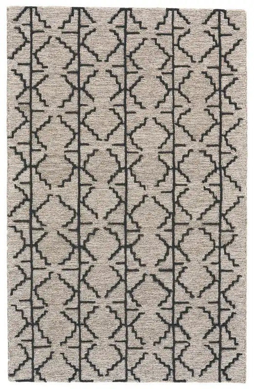 Feizy Rugs Enzo Rug in Tan/Black - 9.6 x 13.6