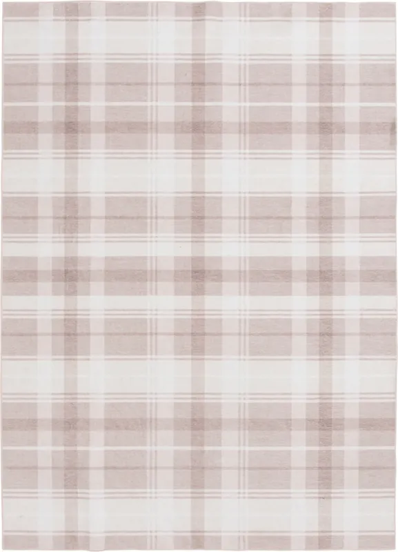 Central Oriental Velveteen Rug in Tan - 5 x 7