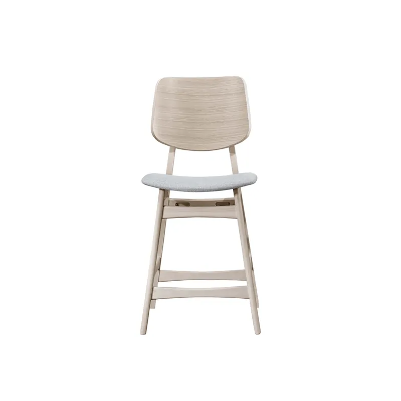 New Classic Oscar White Ash/Light Gray Counter Stool
