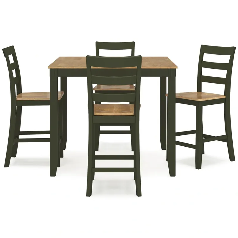 Ashley Gesthaven Natural/Green 5-Piece Counter Set