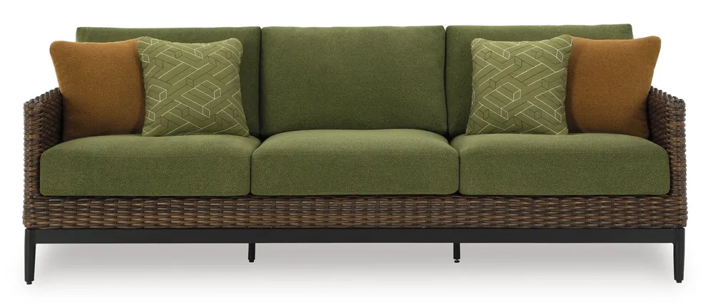 Ashley Horizon Hall Green Outdoor Sofa